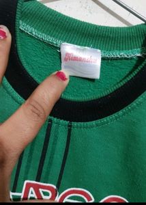 Green Winter T-shirt For Baby Boy 3- 4 Year