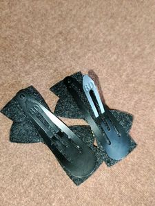 Sparkling Bow Hair Clips