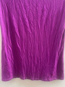 Purple Tie-Neck Top