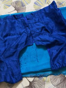 Beautiful Blue Saree with Blouse