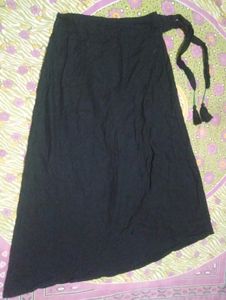 Black Wrap Around Skirt