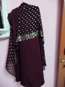 Maroon Kurta Set with Dupatta