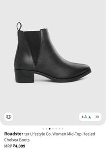 Roadster Black Chelsea Boots