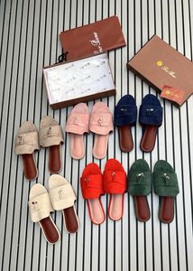 Lora Piana Suede Slides