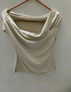 Off-Shoulder Draped Top