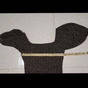 Patterned Brown Dress