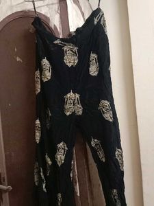 Elegant Black Kurta Set with Silver Embellishments
