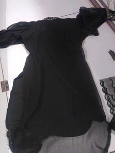 Elegant Black dress with pent dupatta
