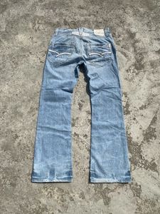 Distressed Light Wash Flare Jeans