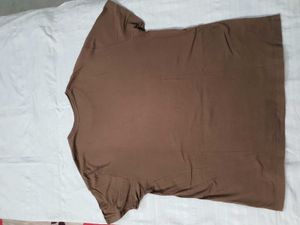 Brown Casual T-Shirt