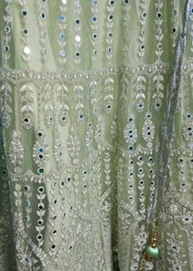 Mirror Embroidery Lehanga Choli With Dubatta
