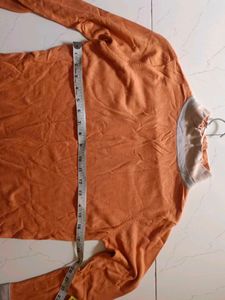 Orange Long Sleeve Top