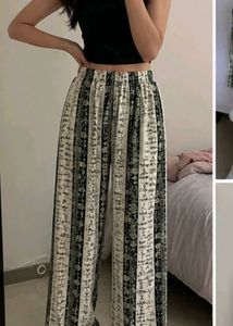 #💚➕🤍 combination printed palazoo for daily wear