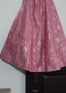 Pink Sequined Ethnic Blouse