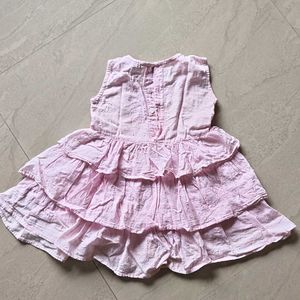 Baby Girl Pink Tiered Dress