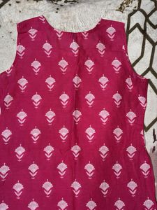 Pink Printed Kurti