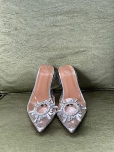 Sparkling Clear Pointed Heels