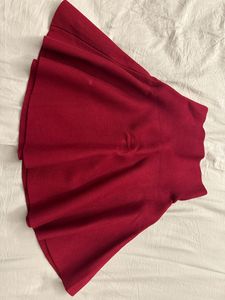 Red Flare Skirt