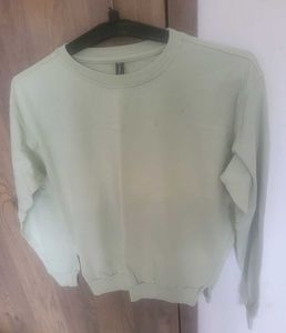 Pastel Green Crew Neck Sweatshirt