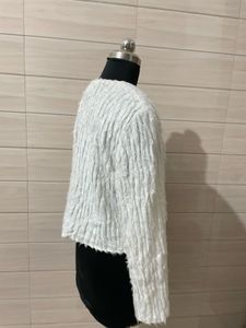 Korean imported Chic Textured Cropped Jacket