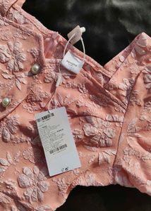 brand new ( savana)Pink Floral Button A-Line Dress
