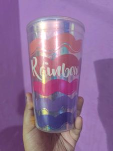 Rainbow coloured Tumbler