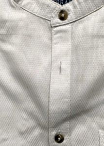 Men's Band Collar Shirt