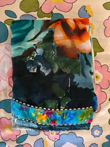 Vibrant Floral Saree