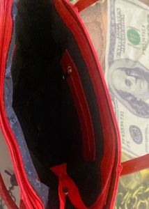 New Shiny Red Handbag