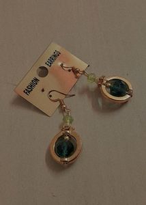 Hanging Fashion Earrings Green