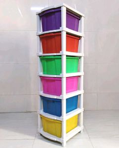Multicolor Plastic Storage Drawers