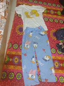 The Simpsons Tshirt-pant night suit
