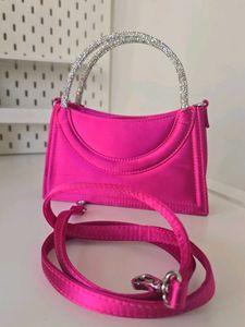 🔻PRICE DROP - H&amp;M Hot Pink Satin Bag