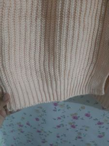 Peach Knit Cardigan