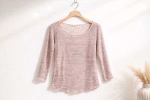 💗 RARE — Light Pink Sheer Knit Top 💗