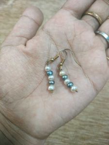 Pearl Necklace and Earring Set