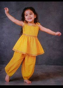 Yellow Ethnic Kurta Set for Girls