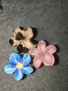 Cute Flower Hair Clips Set of 12 with 3 free clip