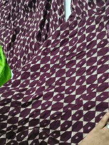 Stylish Maroon Geometric Print Kurta Set