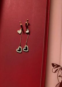 Anti-tarnish Heart Dangling earrings