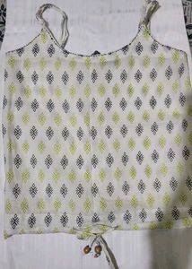 Designer Ethnic Print Crop Top