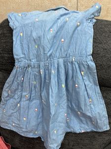 Max Girls Cotton Frock For 7 Year Old
