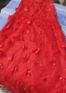 Red gown