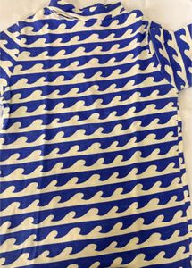 Blue Wave Pattern T-Shirt