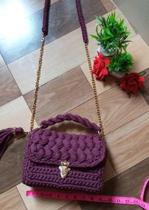 Luxury Crochet Sling Bag