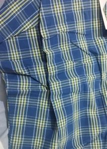KIVON Blue Checked Casual Shirt