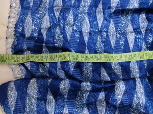 Blue Geometric Print Ethnic Skirt