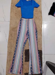 Boho Print Flare Pants