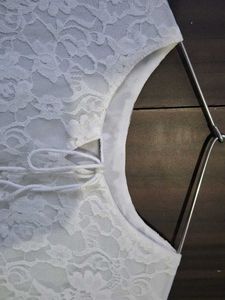 Elegant White Lace Top
