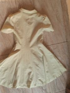 Light green Short-Sleeve Button-Up Dress